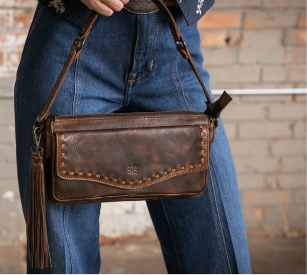 STS Ranch Bandera Chocolate Shoulder Bag #6910