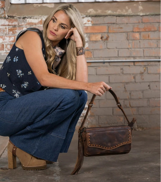 STS Ranch Bandera Chocolate Shoulder Bag #6910