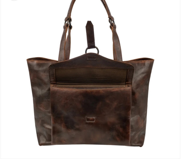 STS Ranch Bandera Chocolate Carry All Tote #6904