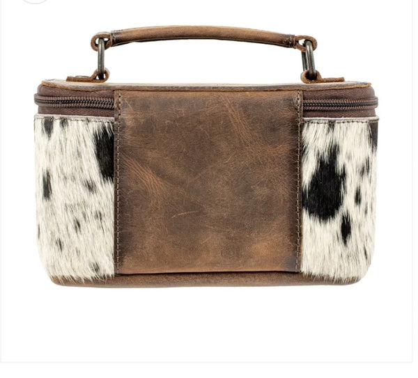 STS Ranch Cowhide Petite Train Case Crossbody #6948