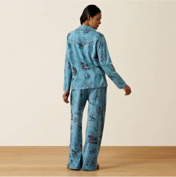 Ariat Dreams Pajama Set in Retro Rodeo #6956
