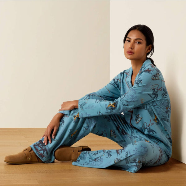 Ariat Dreams Pajama Set in Retro Rodeo #6956
