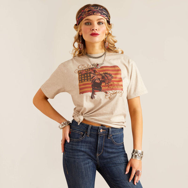 Ariat x Rodeo Quincy Flag Rodeo Tee #5303