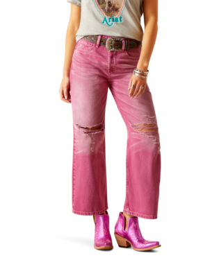 Ariat Ultra High Rise Tomboy Wide Leg in Pink #5495