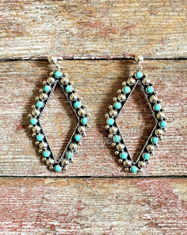sterling-turquoise-diamond-post-earrings-4477