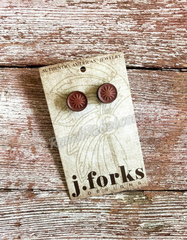 j-forks-leather-post-earrings-chocolate-3229